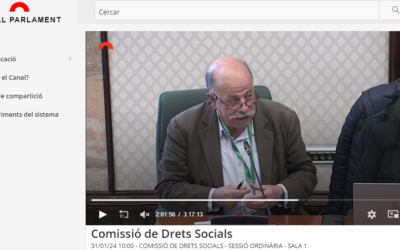 El presidente de Vimar participa en la Comisión de Derechos Sociales